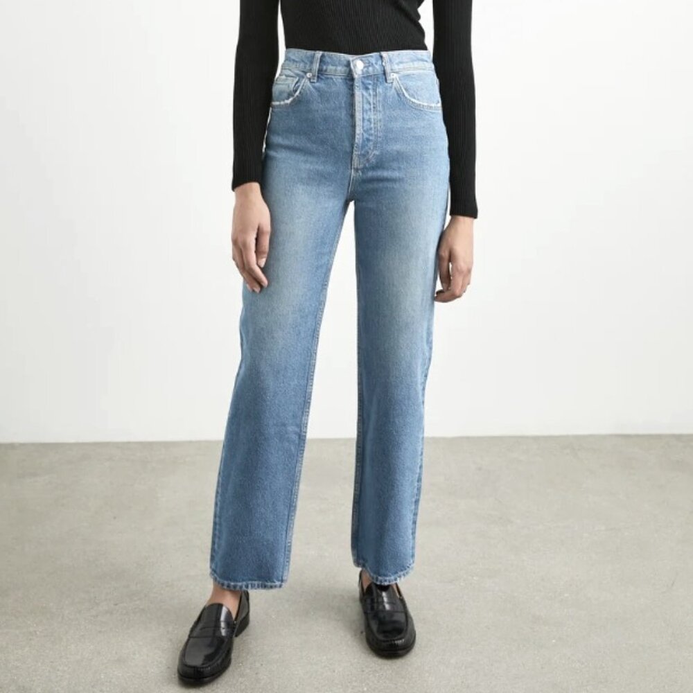 NEW Rails Jeans | High Rise Straight Distressed Knee Topanga | Size 25